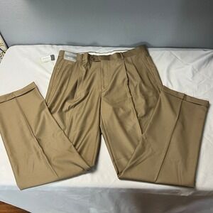 NWT Daniel Cremieux Signature Collection Dress Office Pants‎ Pleated Front 38x34
